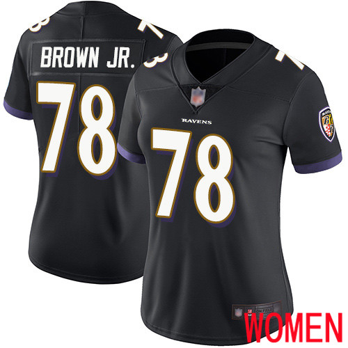 Baltimore Ravens Limited Black Women Orlando Brown Jr. Alternate Jersey NFL Football #78 Vapor Untouchable->baltimore ravens->NFL Jersey